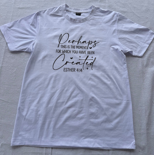 "Perhaps this is the moment for which you have been created" T-Shirt
