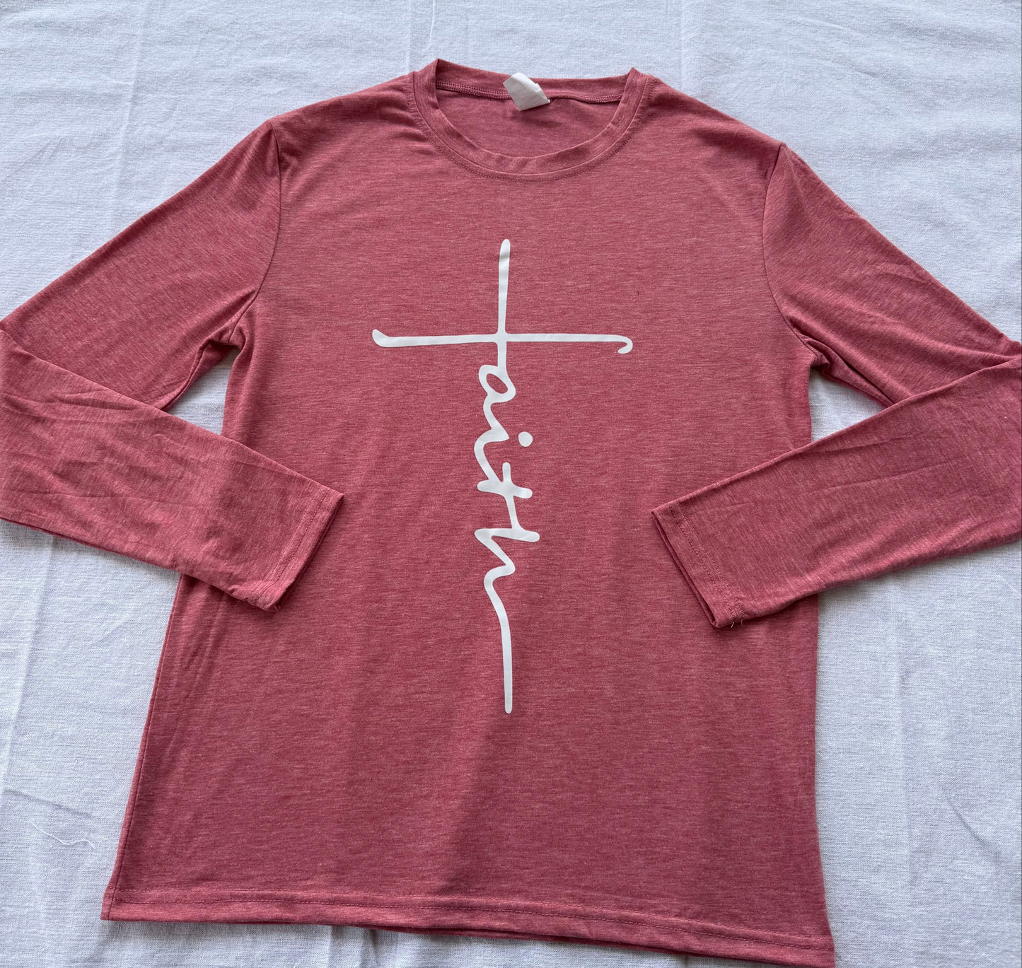 'Faith' Cross Long Sleeved Shirt